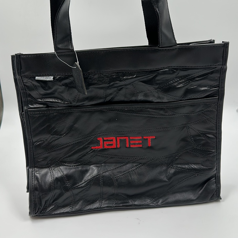 Janet Jackson All leather purse hand bag - NEW